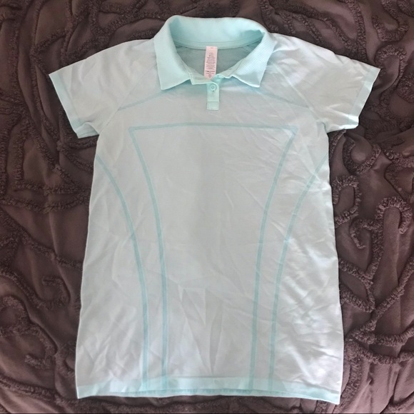 Girls Ivivva Blue Polo sz 14 - Picture 1 of 3